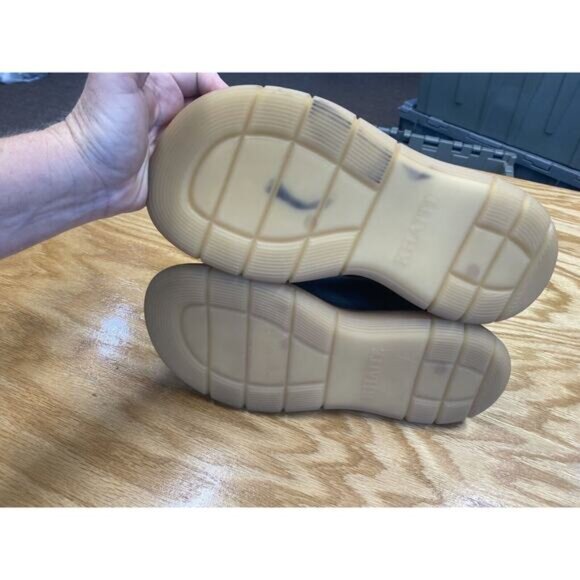 Khaite Bleecker Chelsea Boots Women's 7.5 Black Leather Mid-Calf Round Toe S34 - Picture 7 of 7